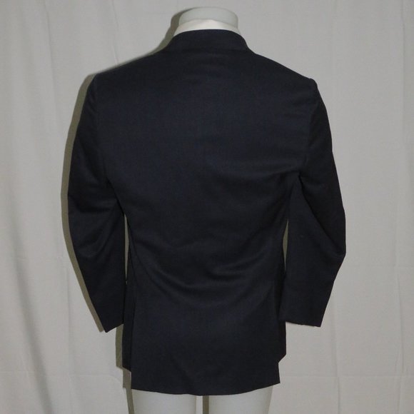 Fendi Solid Navy Blue Two Button Blazer 38R NWT - Picture 7 of 12